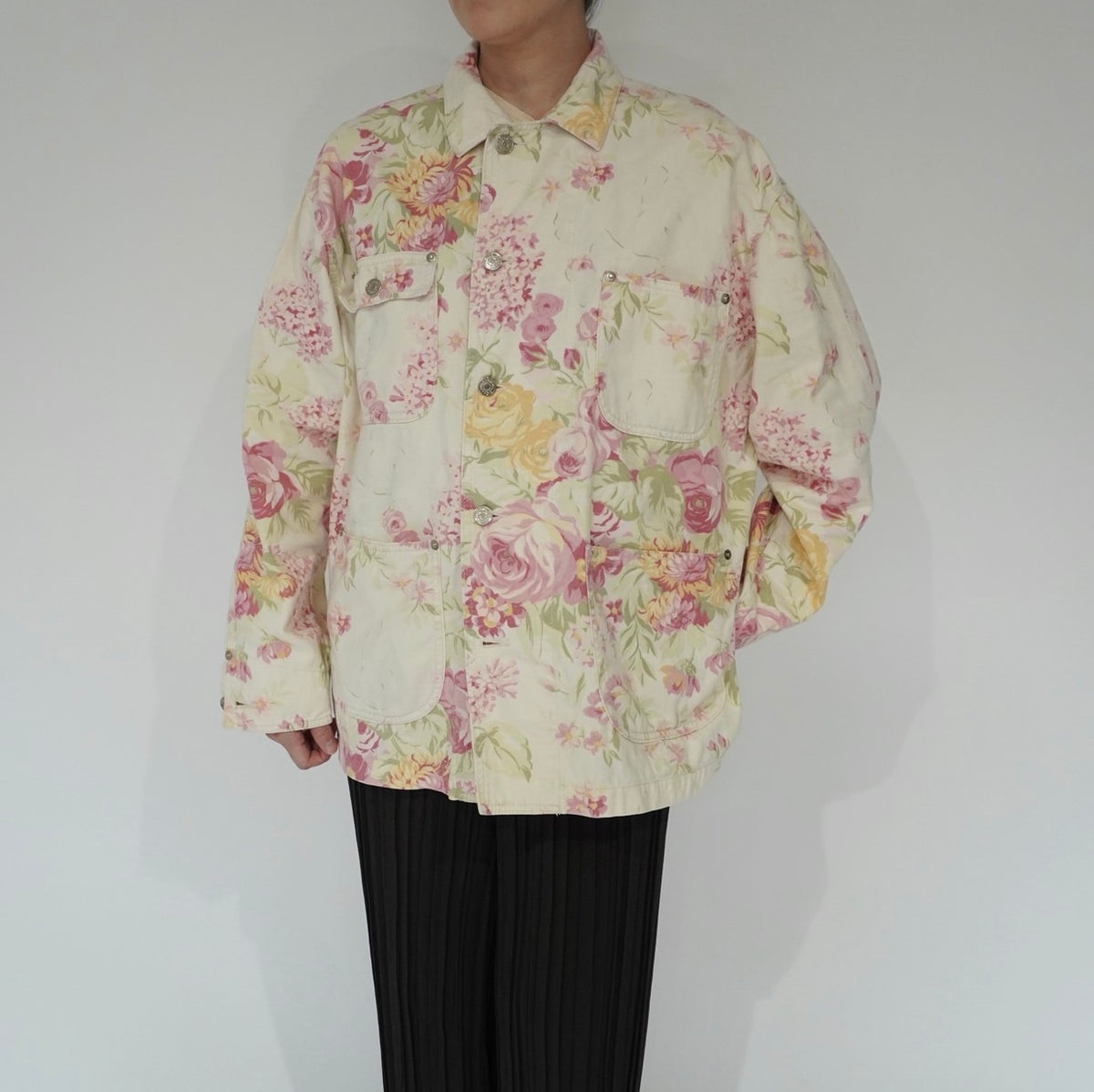90s " Ralph Lauren" Flower Pattern Jacket
