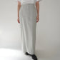 90s Zip Design Maxi Skirt