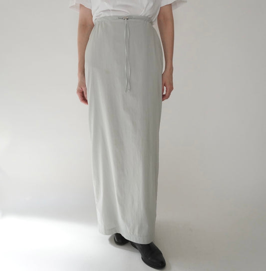 90s Zip Design Maxi Skirt
