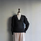 80s Black Design Knit