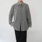 90s Gray Striped Shirt