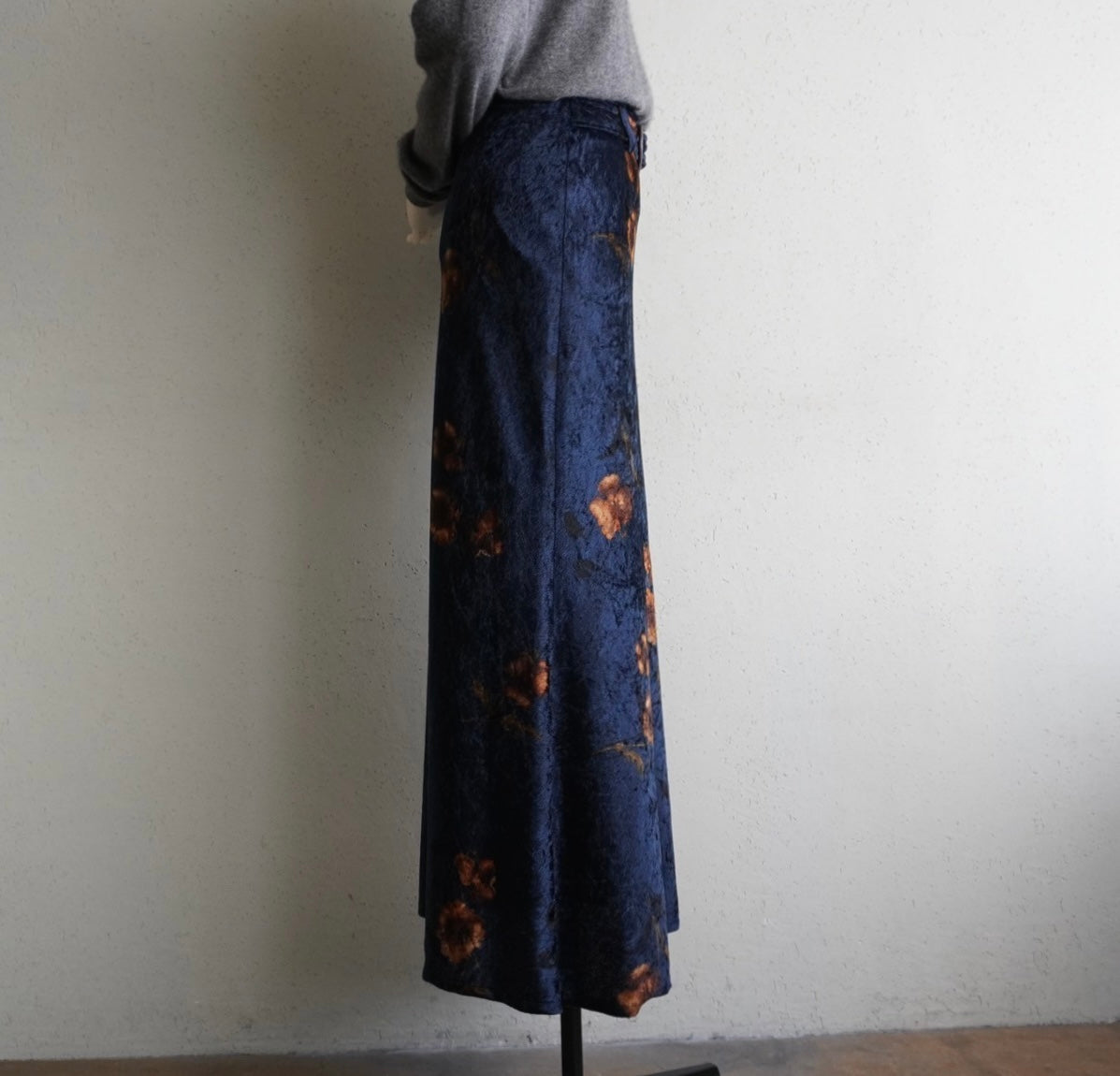 90s Printed Velor Skirt Made in Italy