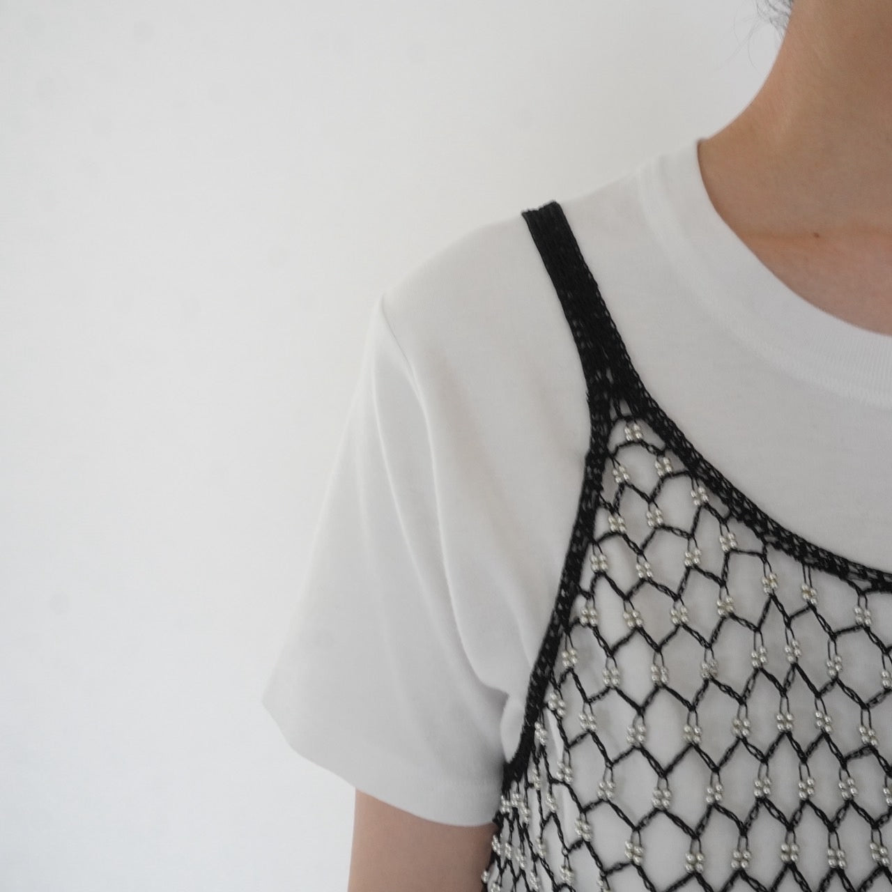 90s Beads Design Camisole Top