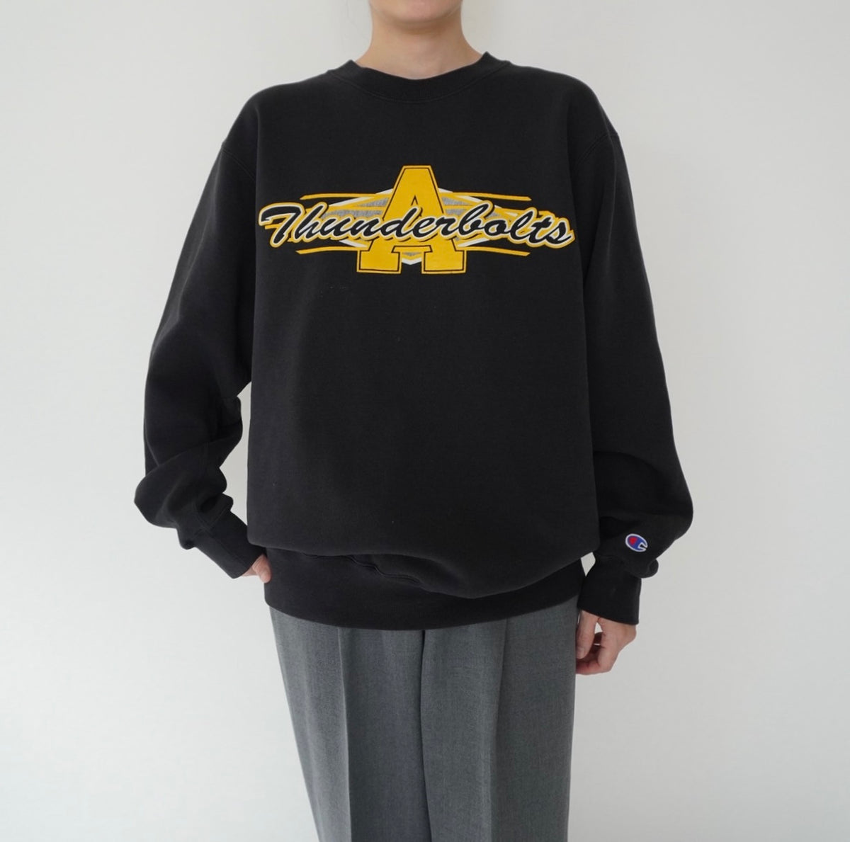 90s  ”Champion” Printed Sweater Made in USA