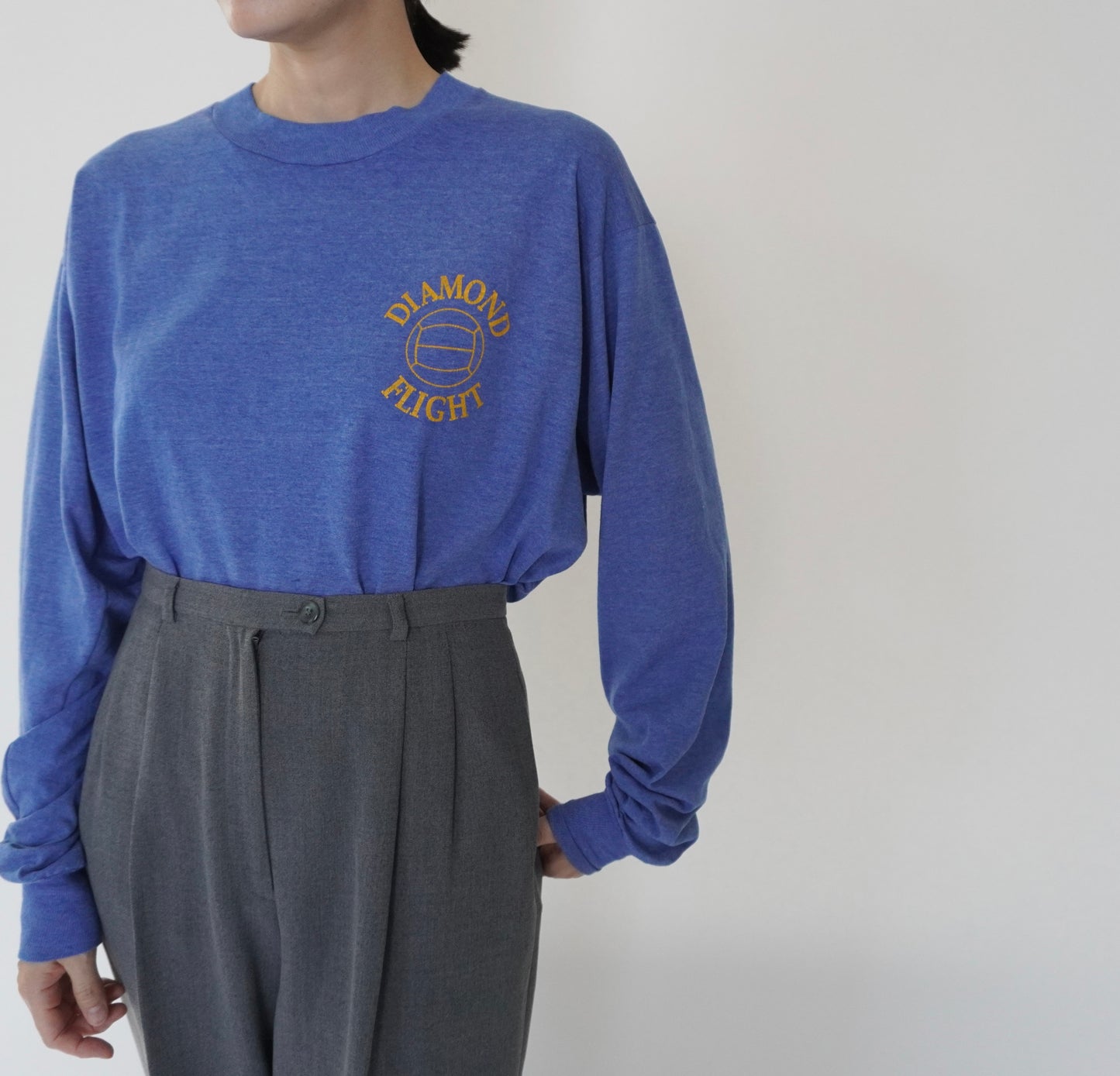 90s Printed Long T-shirt Made in USA