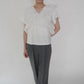 White Ruffle Top