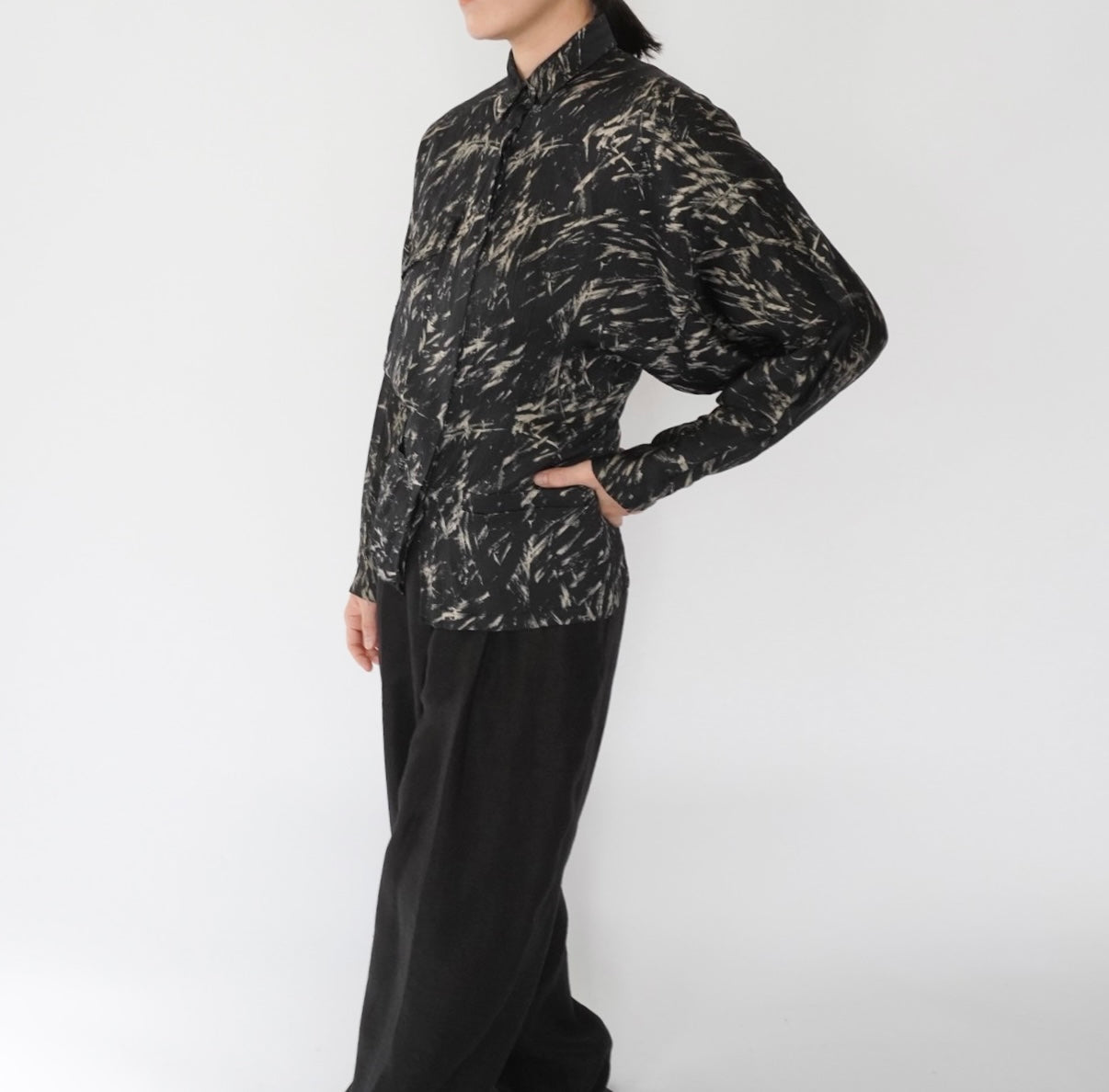 90s EURO Silk Design Shirt