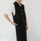90s Black Sleeveless Shirt