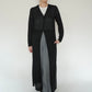 90s EURO Black Long Cardigan