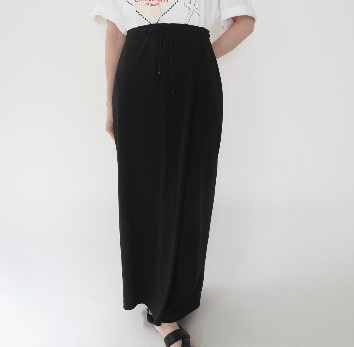 90s Wrap Design  Maxi Skirt Made in USA