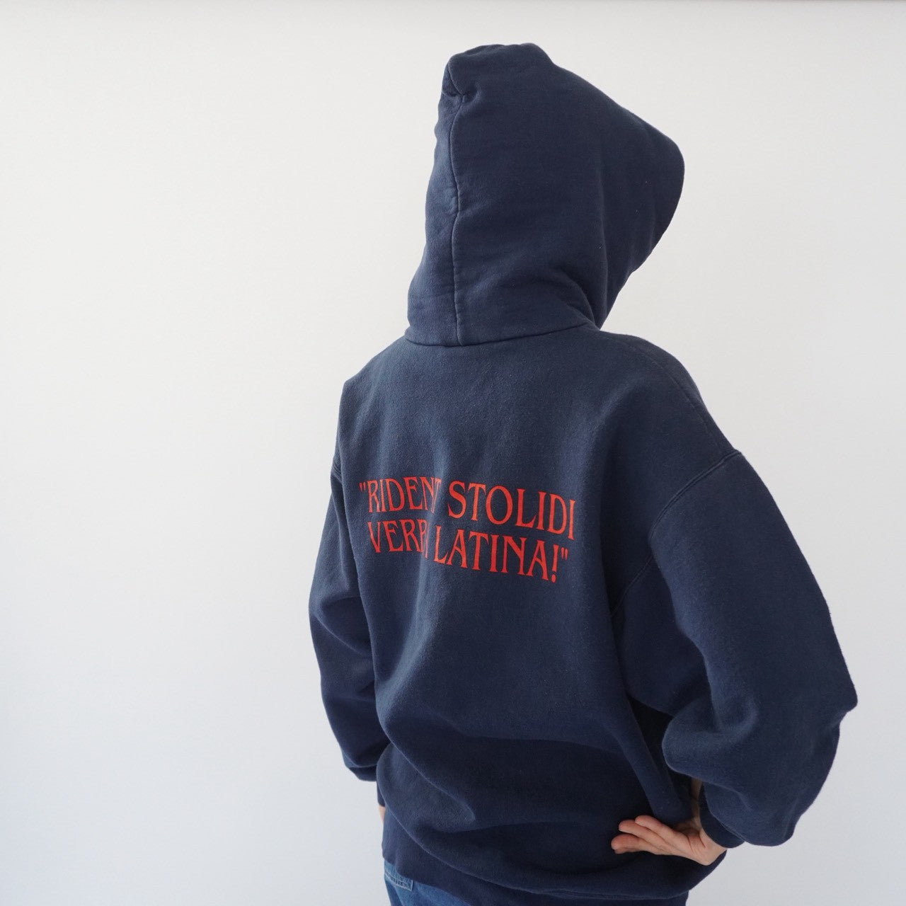 00s Print Hooded Sweater