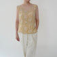 90s Floral Print Silk Top