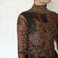 90s Pattern Sheer Top Made in USA