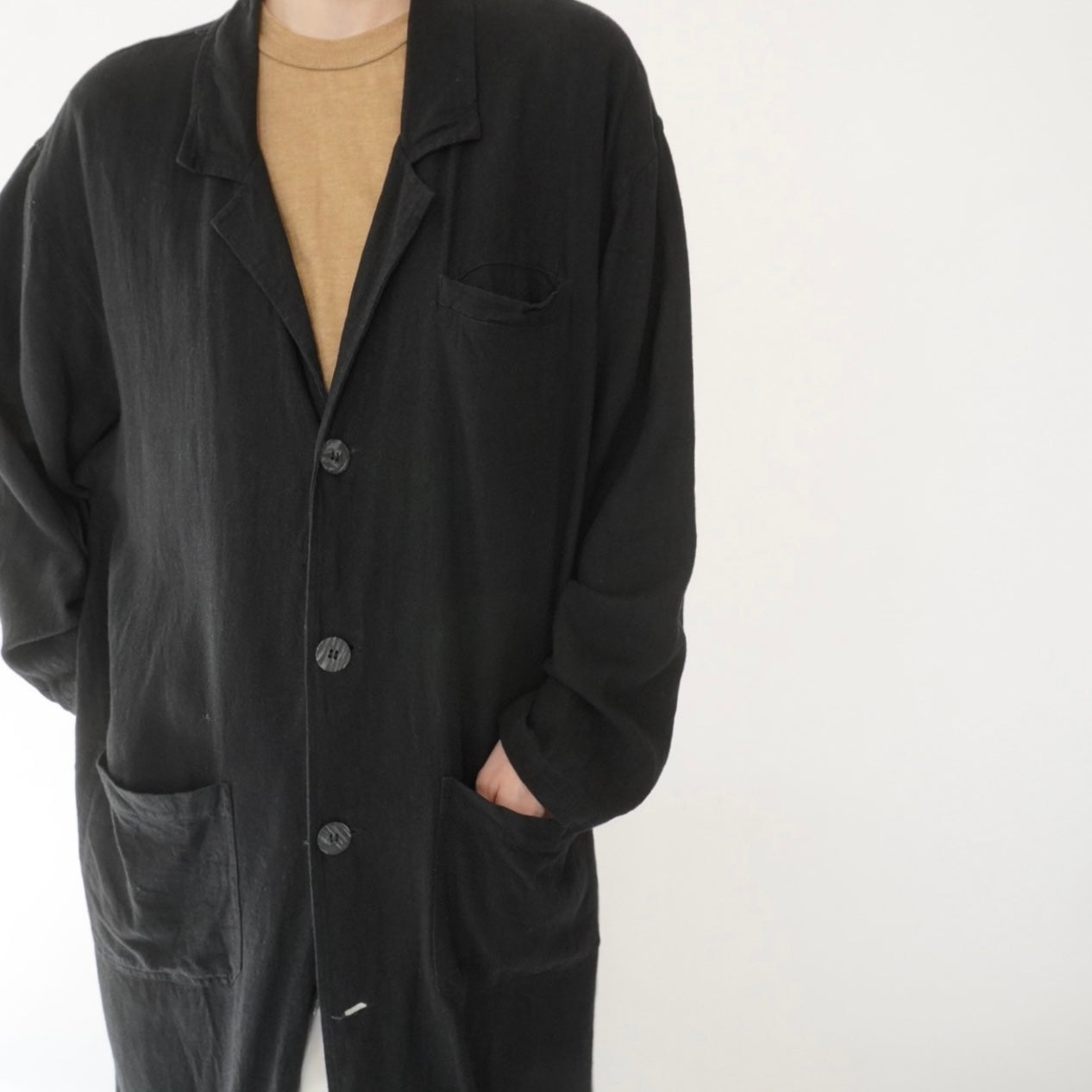 90s Linen Coat