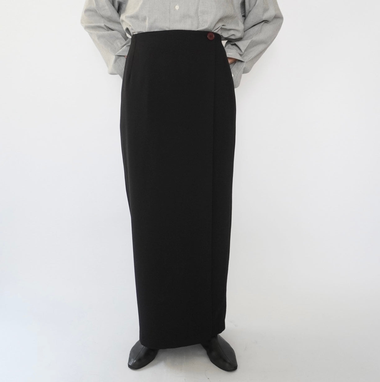 90s Wrap Maxi Skirt Made in Italy