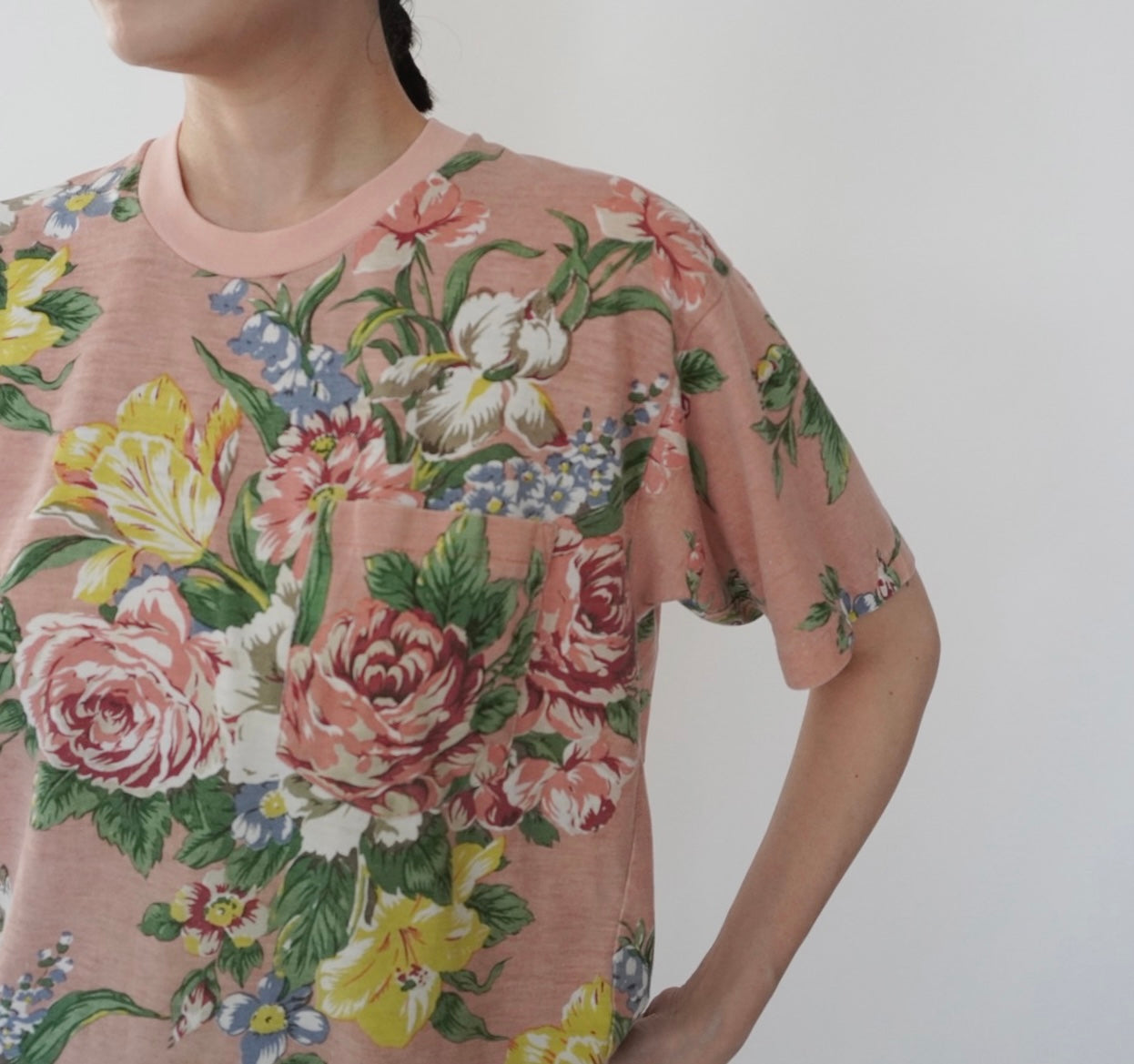 90s floral Printed T-shirt