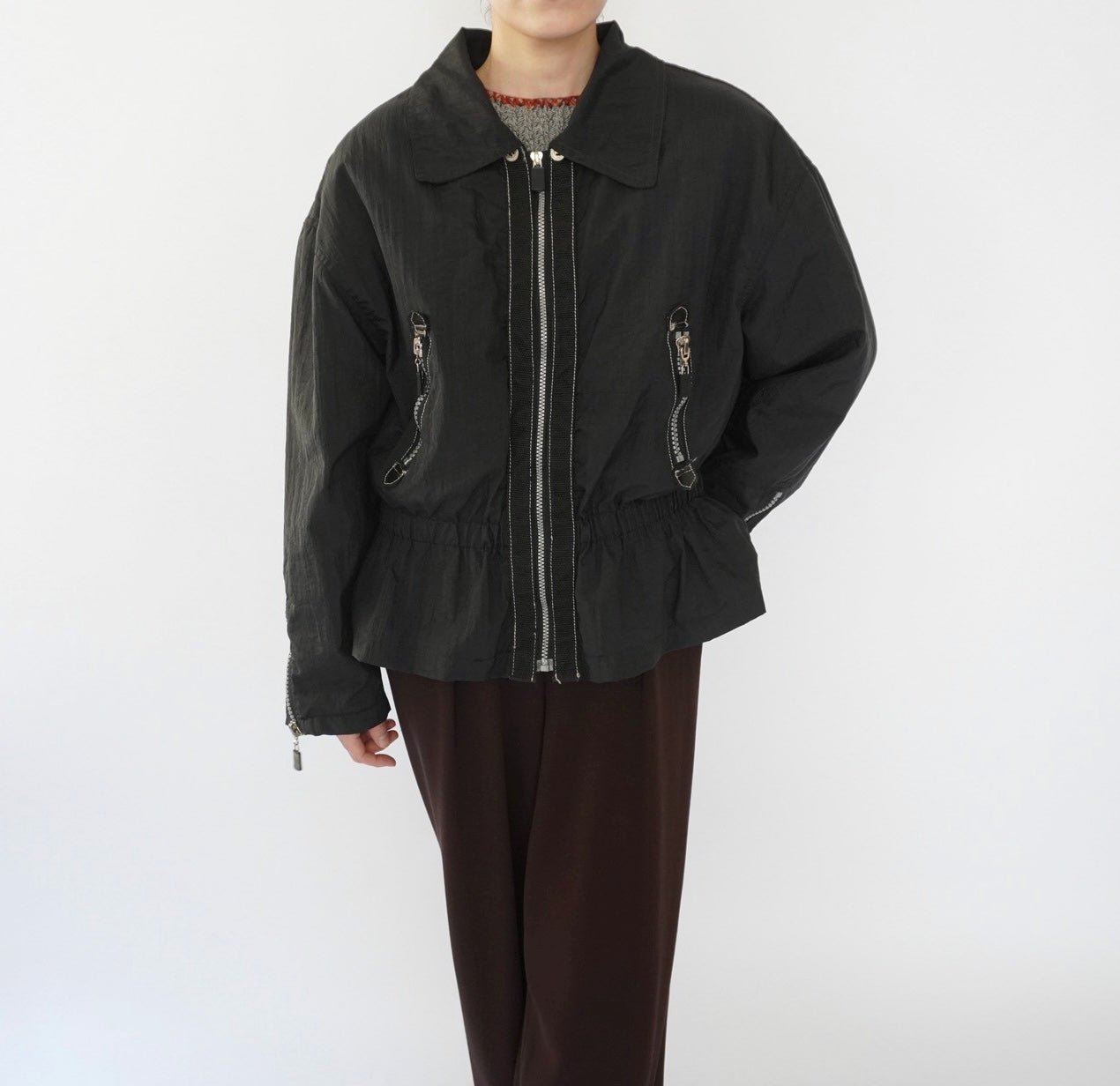90s "Brandon Thomas" Black Design Jacket