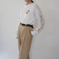 80s Printed Long Sleeves T-shirt Made in USA