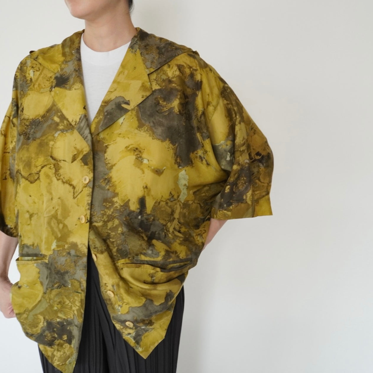 80s Silk Jacket,Blouse Made in Italy