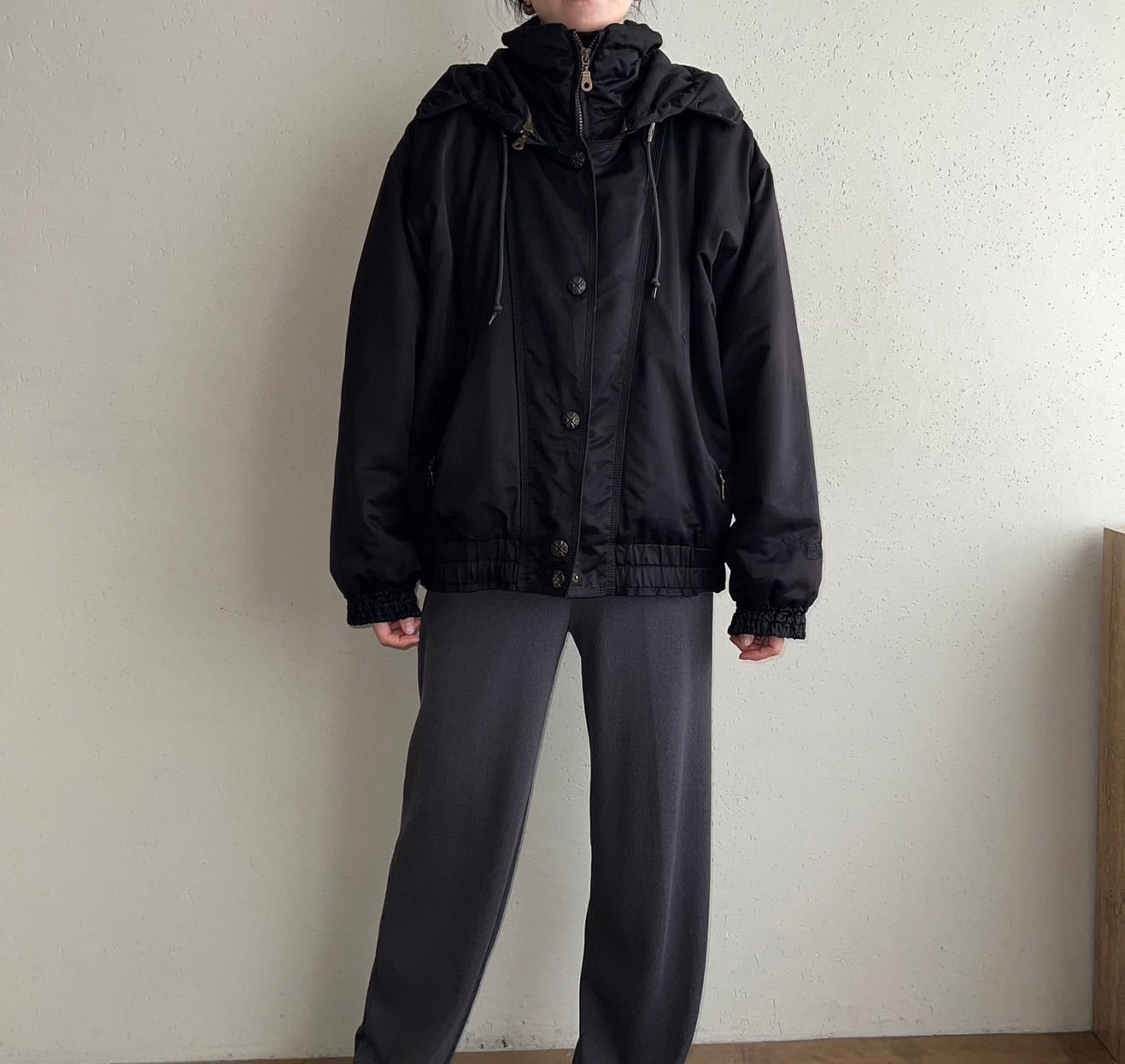 90s Black Design Jacket