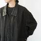 90s Leather × Nylon Jacket