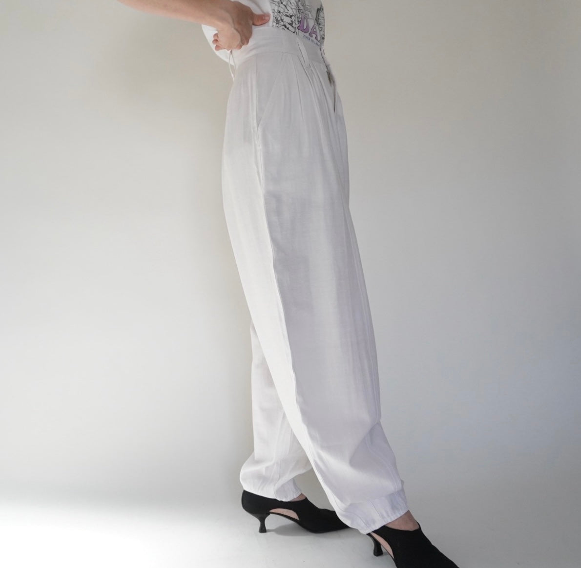 80s Design Wide Pants