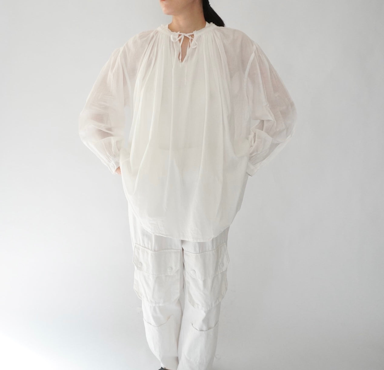 90s Cotton Tunic Made in USA