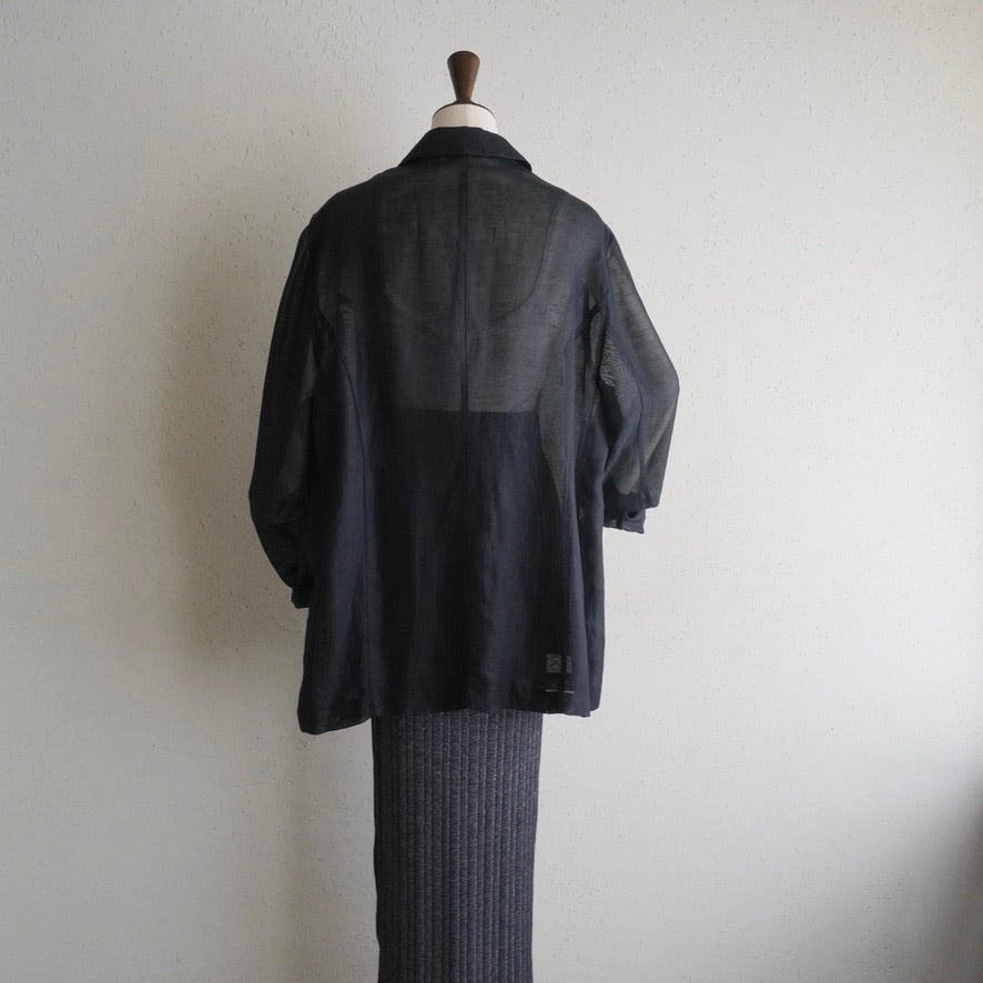 90s Linen Sheer Shirt,Jacket