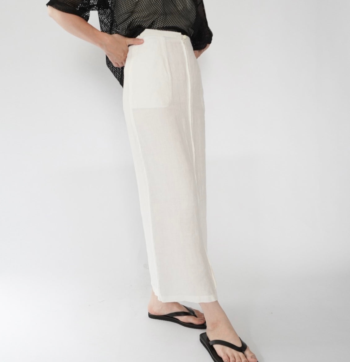 80s EURO Double Zip Design Skirt