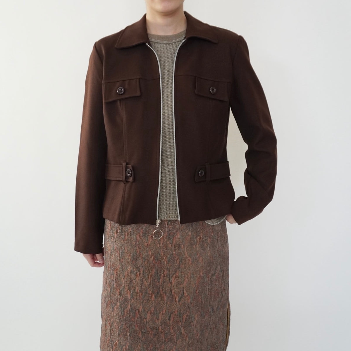 90s Brown Light Jacket Made in USA