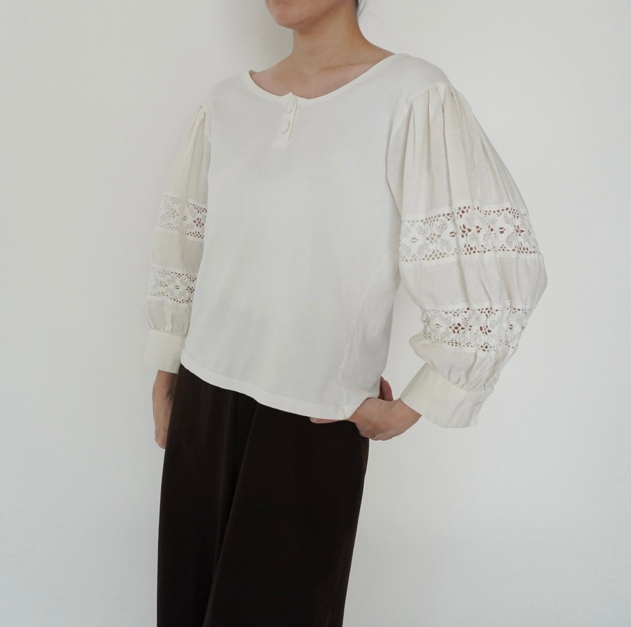 90s EURO Lace Design Top
