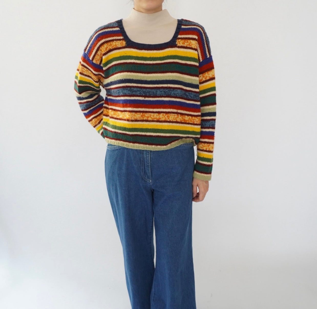80s Multi Striped Knit