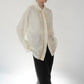 90s Lace Design Shirt Made in USA