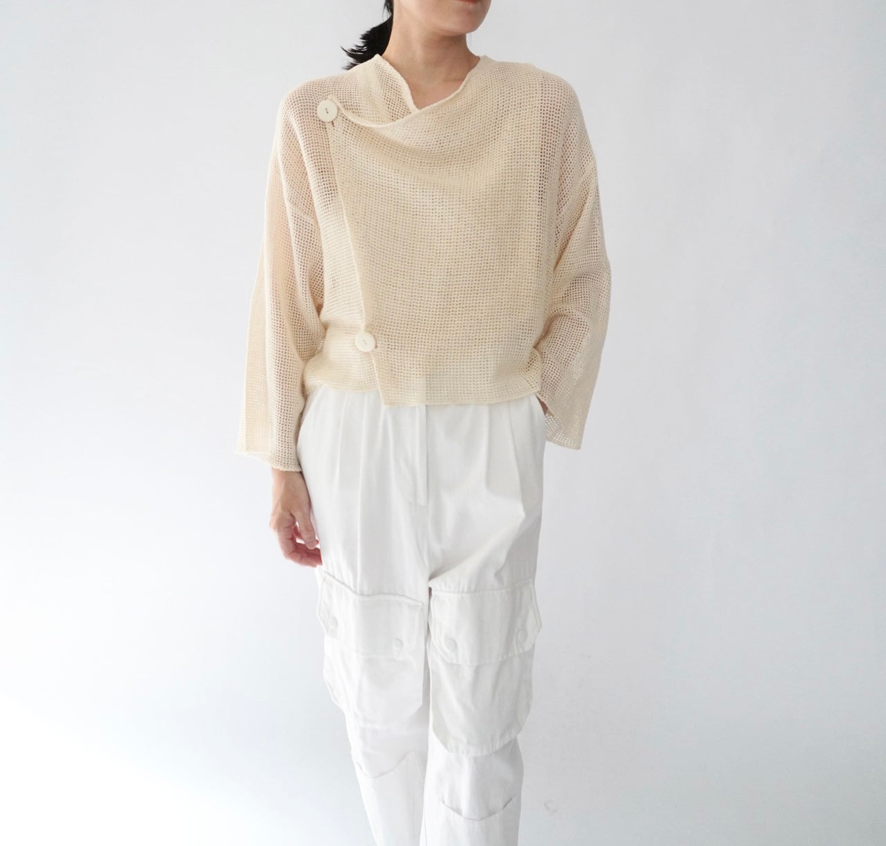 80s "garconne by yokohama" Cotton Cardigan,Jacket