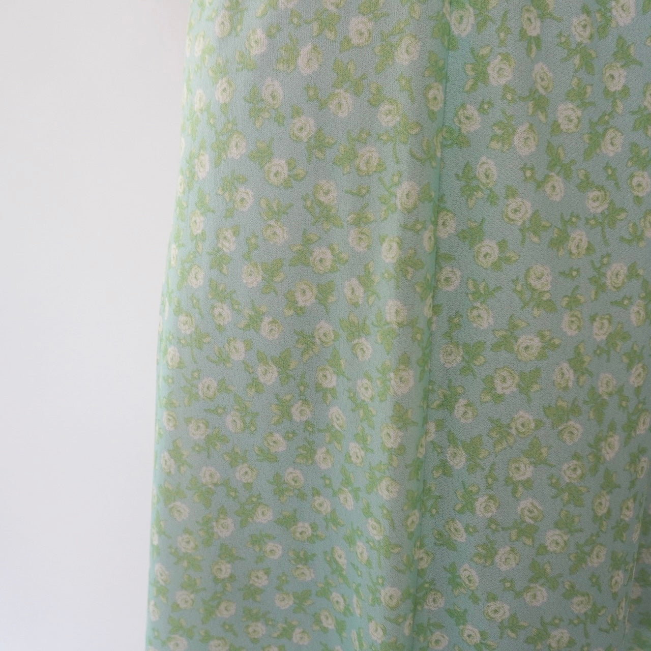80s Floral Print Skirt