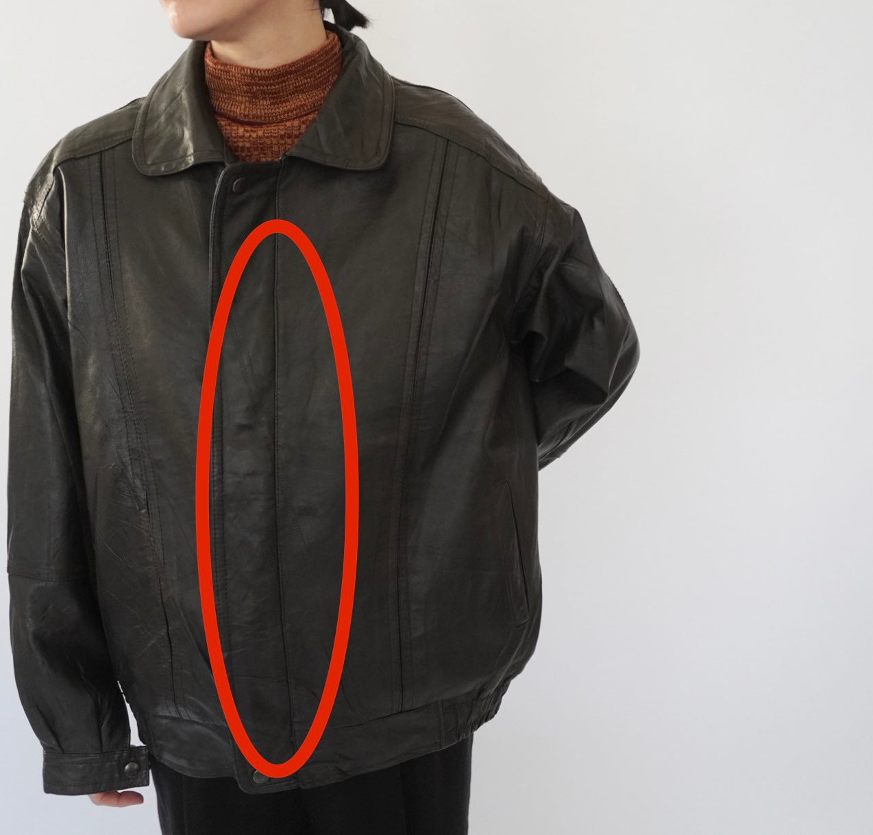 90s Leather Jacket Made in France