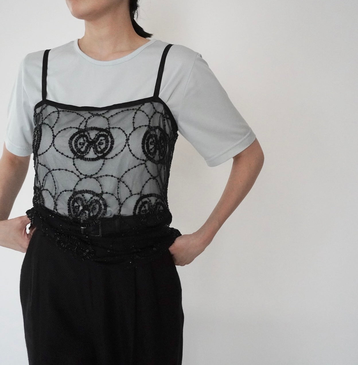 90s Beads Design Camisole Top