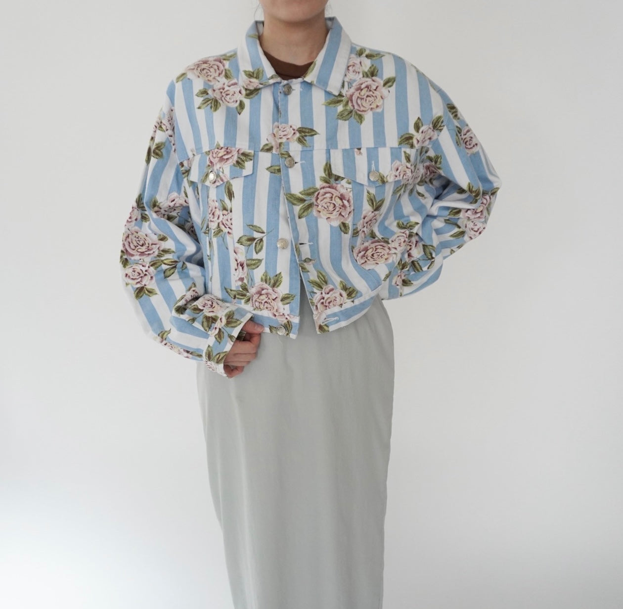 90s Flower Pattern Jacket