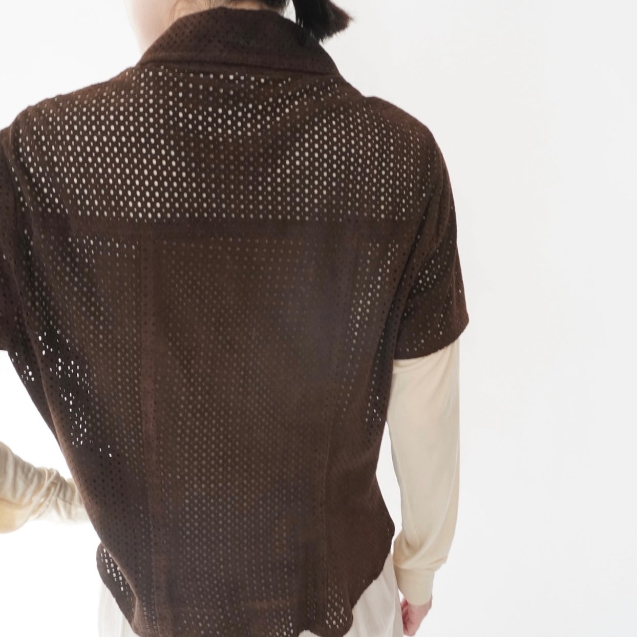 90s Suede Leather Shirt