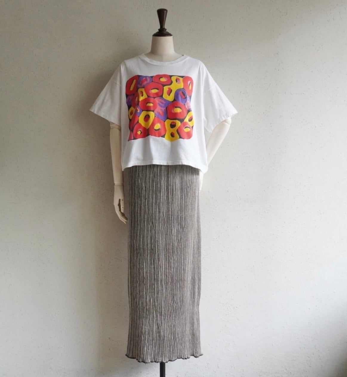 90s Pleat Skirt Made in France