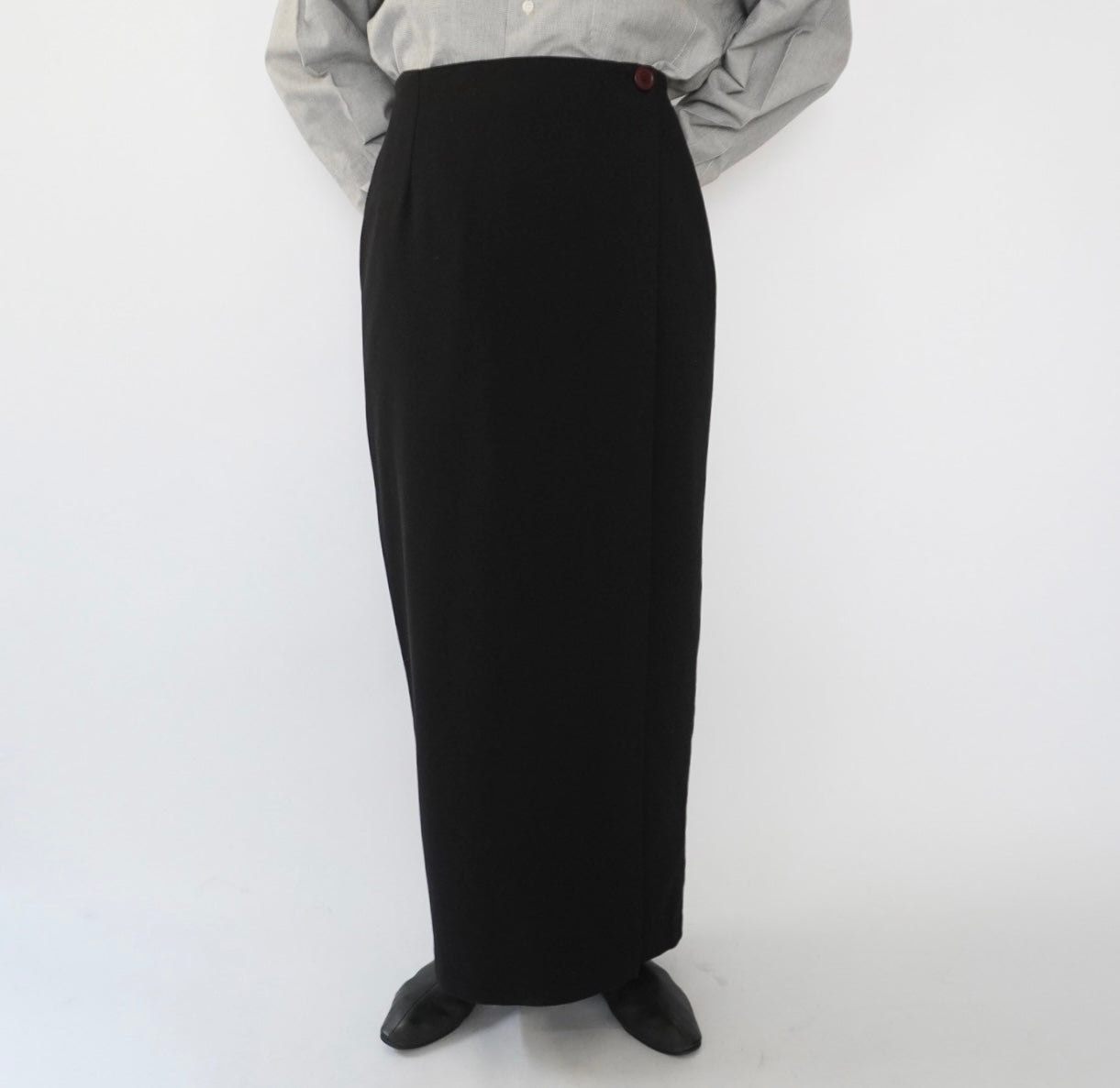 90s Wrap Maxi Skirt Made in Italy