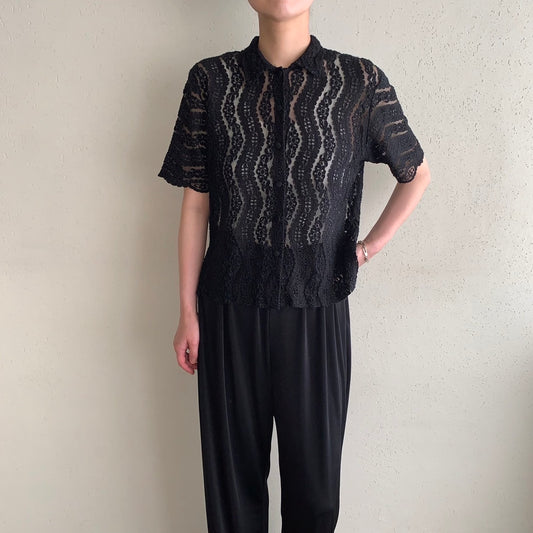 90s Lace Top Made in Italy