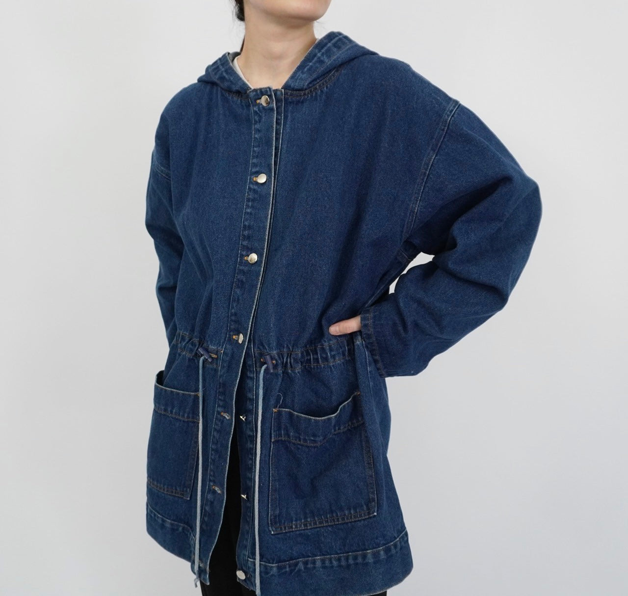 90s Hooded Denim Jacket