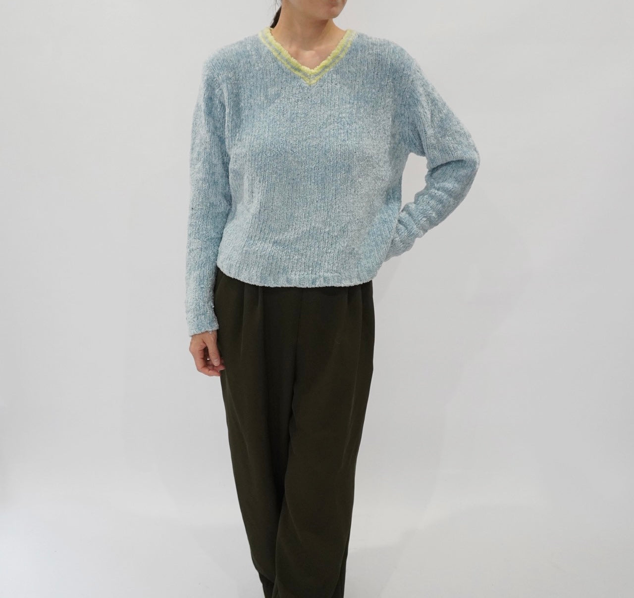 90s Light Blue Top