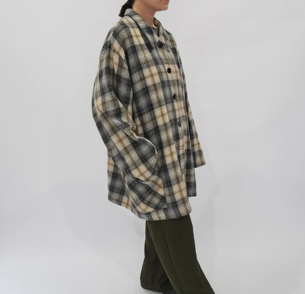 90s Plaid Light Jacket