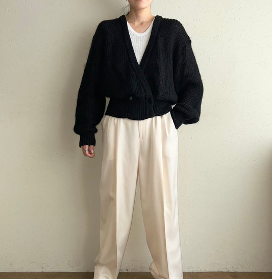 90s Mohair Knit Cardigan Made in UK