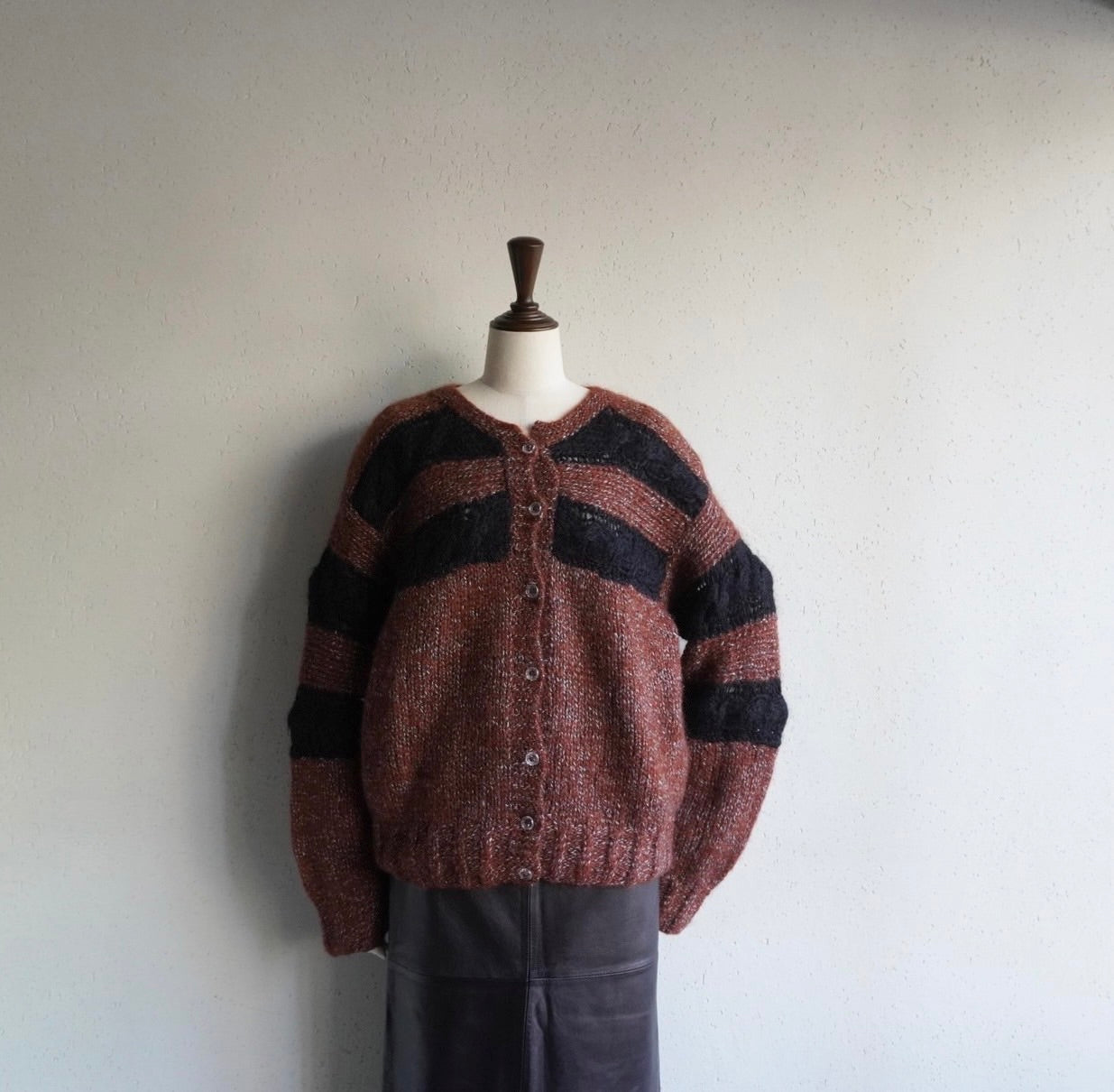 80s EURO Mohair Knit Cardigan