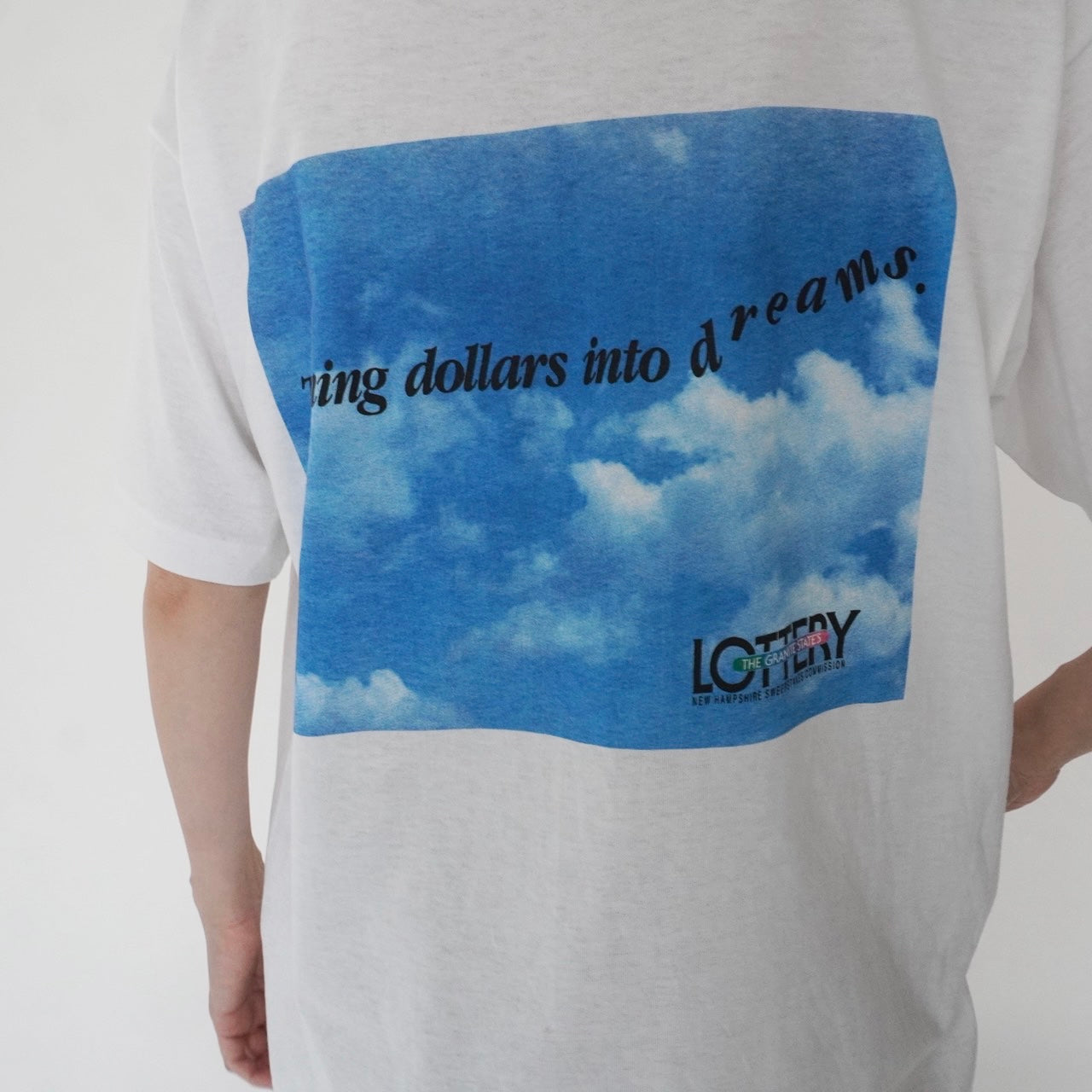 90s "Lottery"Printed T-shirt Made in USA
