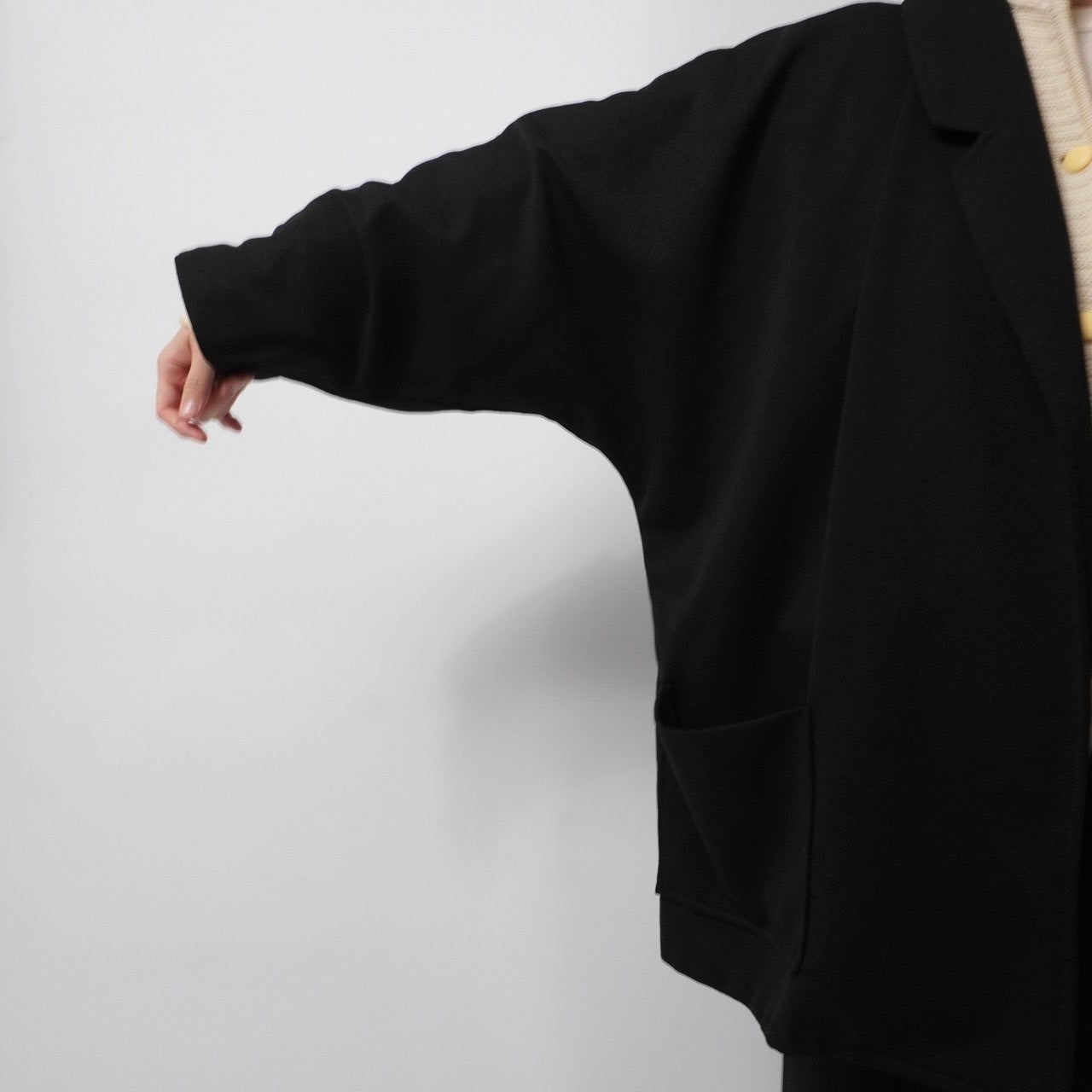 90s Black Dolman Sleeve Jacket