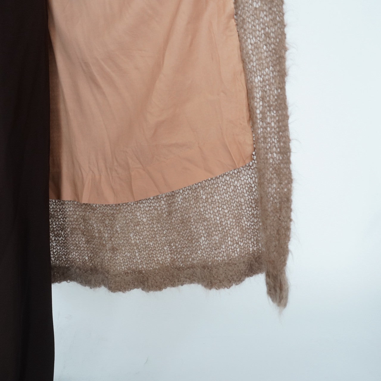 80s Mohair Long Cardigan,Light Coat